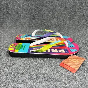 Havaianas Top Pride Rainbow Flip Flops Women's Size 10 Colorful Beach Sandals